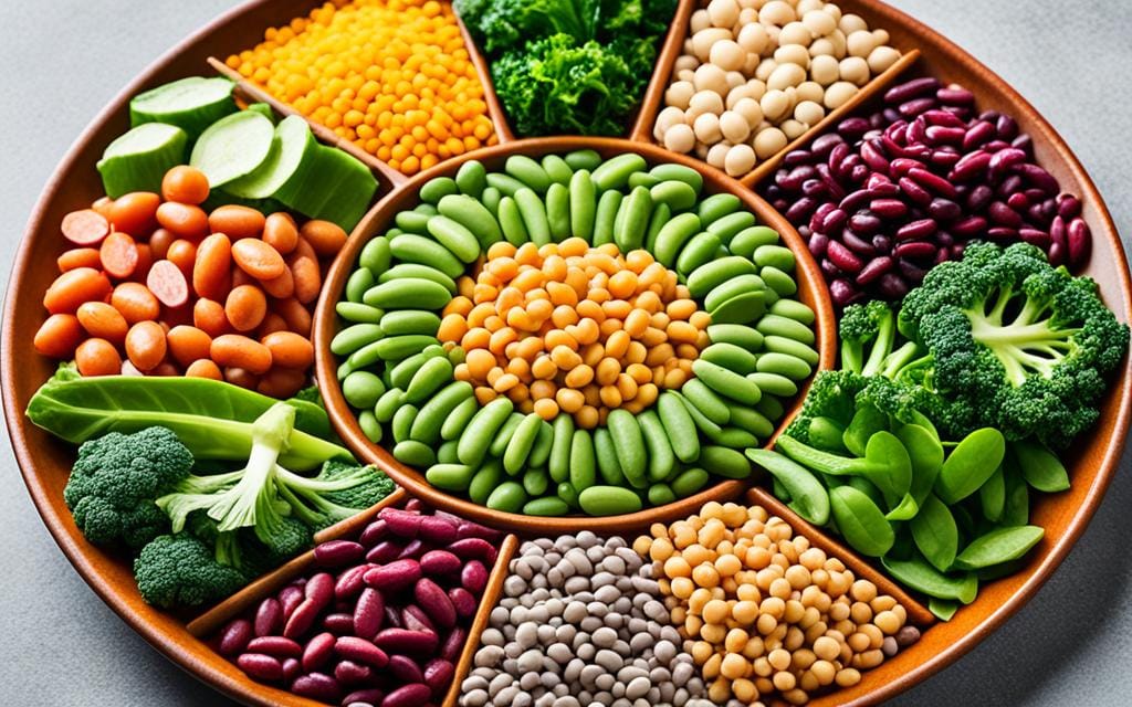 kacang-kacangan dan sayuran hijau kacang-kacangan dan sayuran hijau