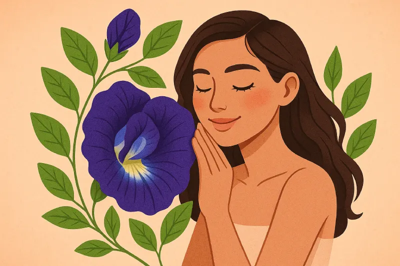 manfaat bunga telang untuk kulit