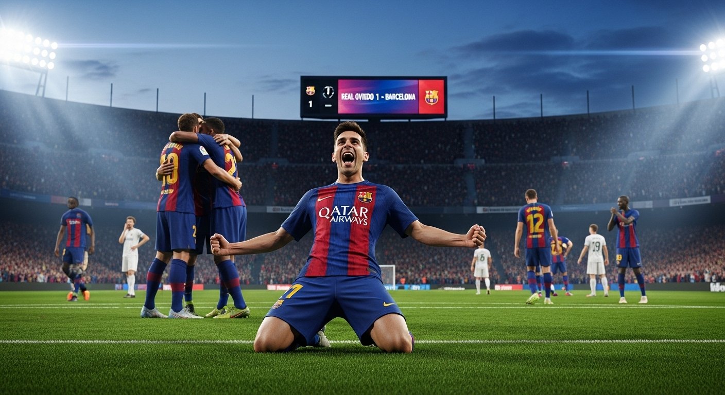 Hasil Real Oviedo vs Barcelona: Blaugrana Sukses Comeback 3-1