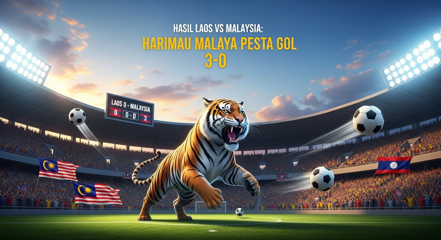 Hasil Laos vs Malaysia: Harimau Malaya Pesta Gol 3-0