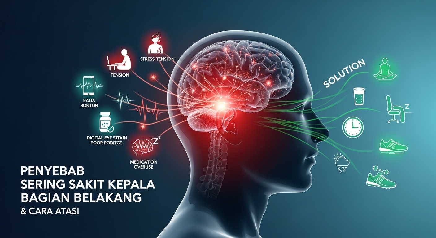 Penyebab Sering Sakit Kepala Bagian Belakang & Cara Atasi