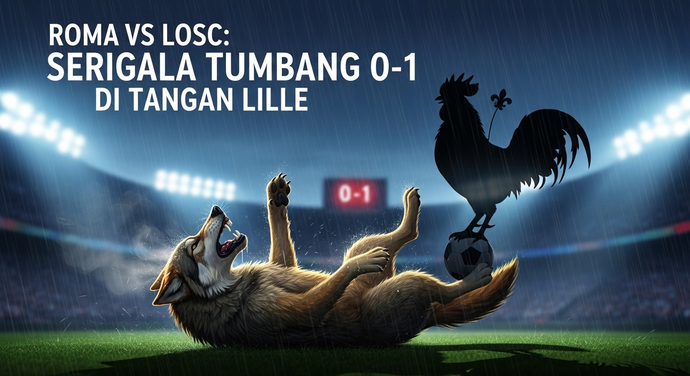 Roma vs LOSC: Serigala Tumbang 0-1 di Tangan Lille