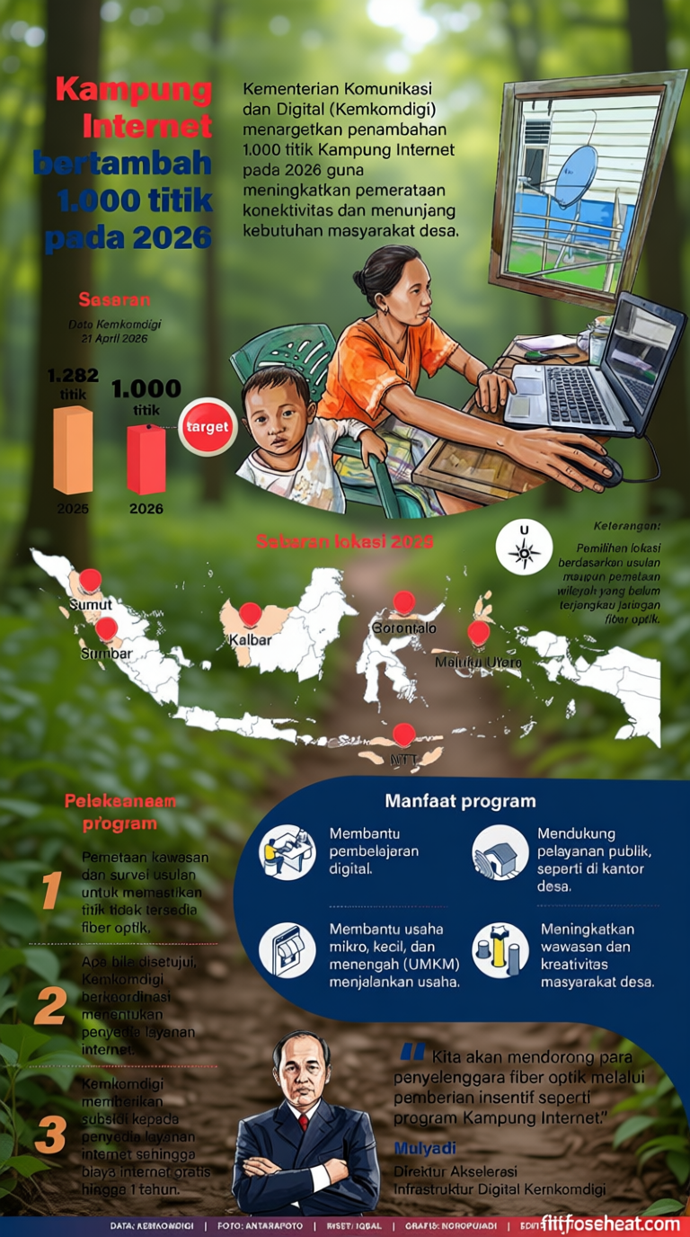 Kampung Internet bertambah 1.000 titik pada 2026